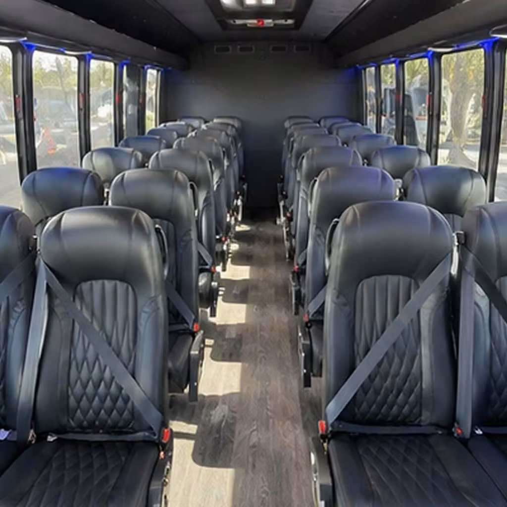 28 passenger minibus inside