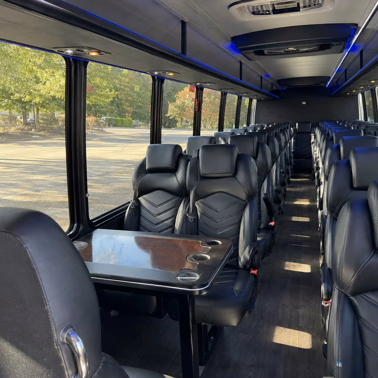 28 passenger minibus interior