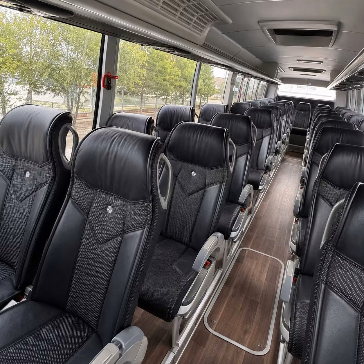 56 passenger charter bus interior