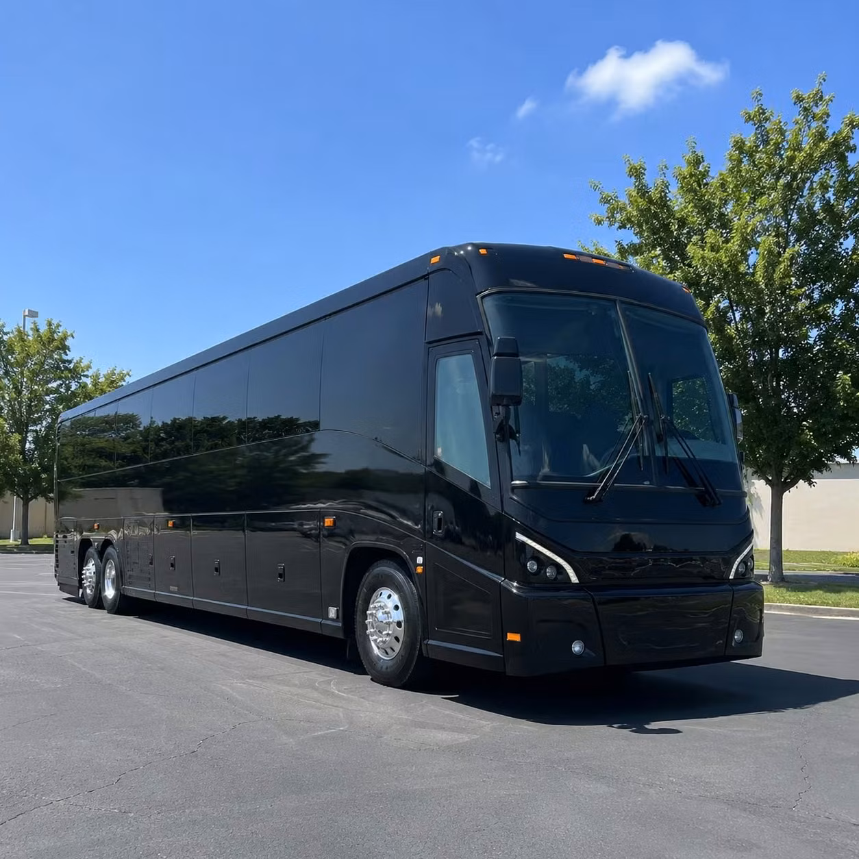 charter buses for military personnel transfers through newark liberty international airport